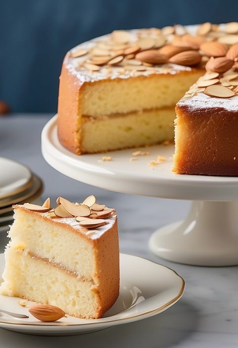 Heavenly Almond Cake Recipe