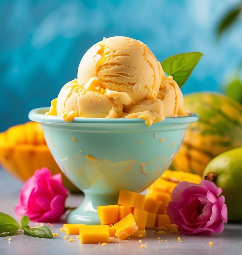 A Refreshing Mango Ice Cream