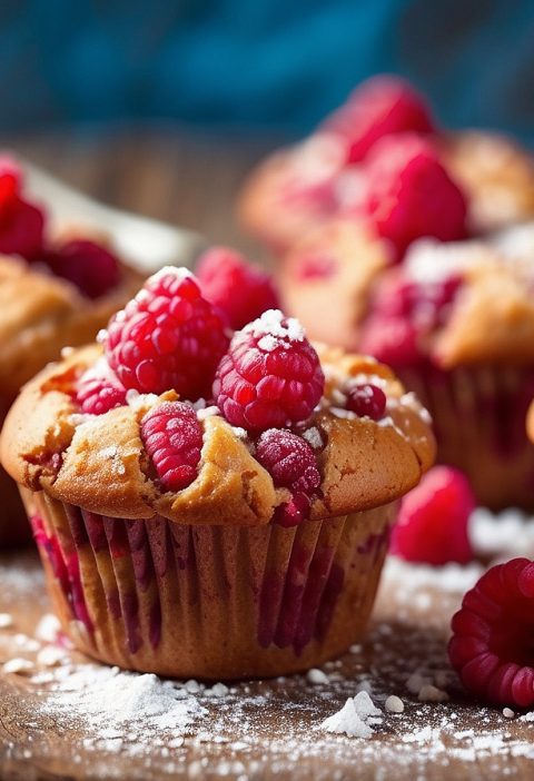 Deliciously Divine Raspberry Muffins