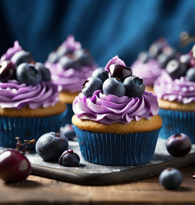 Mouthwatering Blueberry Cupcakes!