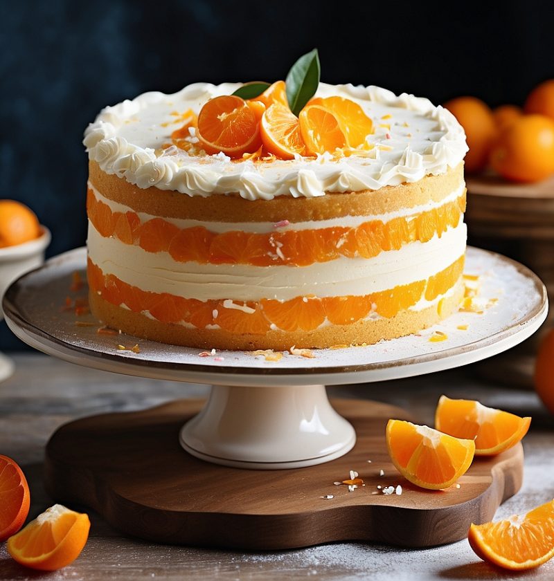 Refreshing Mandarin Orange Cake Recipe