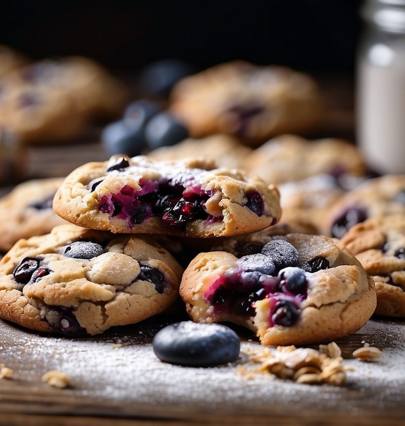 Fresh and Juicy Blueberry Cookies