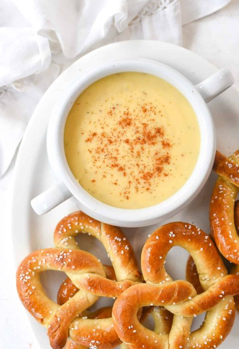 Irresistible Pretzel Cheese Dip Recipe - Perfect for Game Nights!